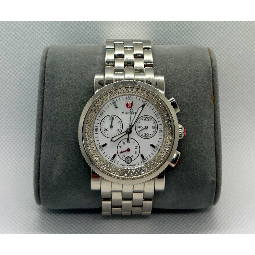Michele Sport Sail Chronograph Bracelet Watch MW01C00D9001